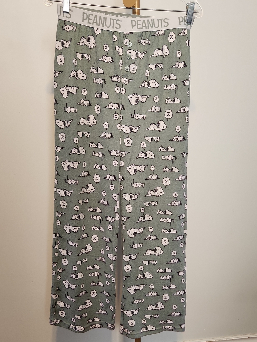 Peanuts Snoopy Olive Green Lounge Pants